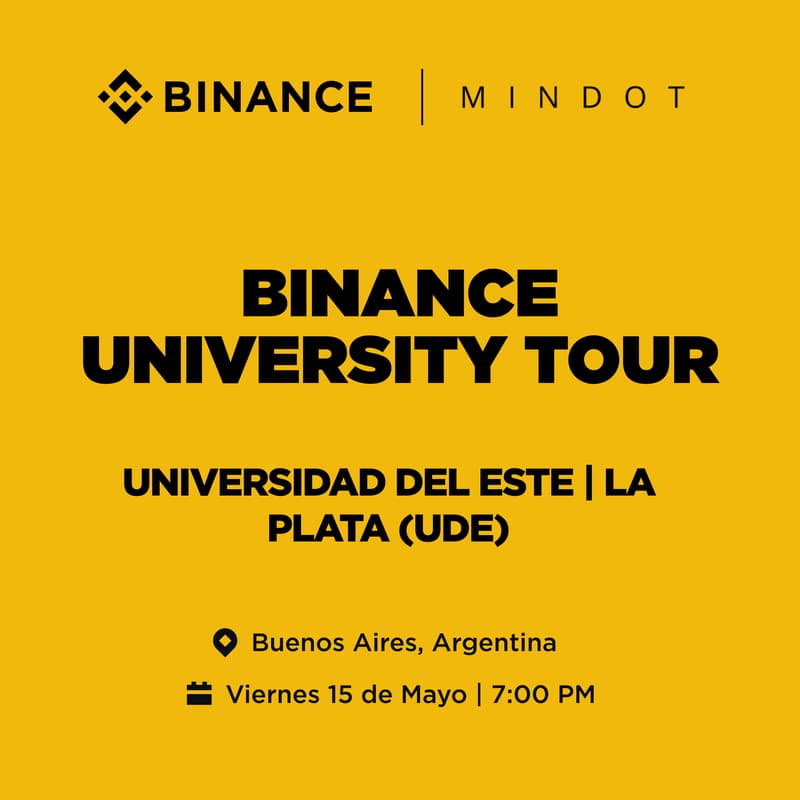 Cover Image for Binance University Tour | Universidad del Este - La Plata (UDE)