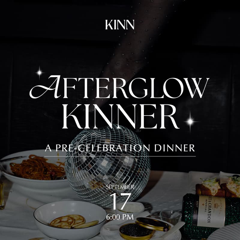 Cover Image for Afterglow KINNER: A Pre-Celebration Dinner