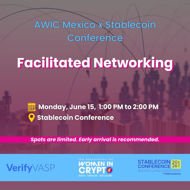 Cover Image for AWIC Mexico x Stablecoin Conference - Facilitated Networking