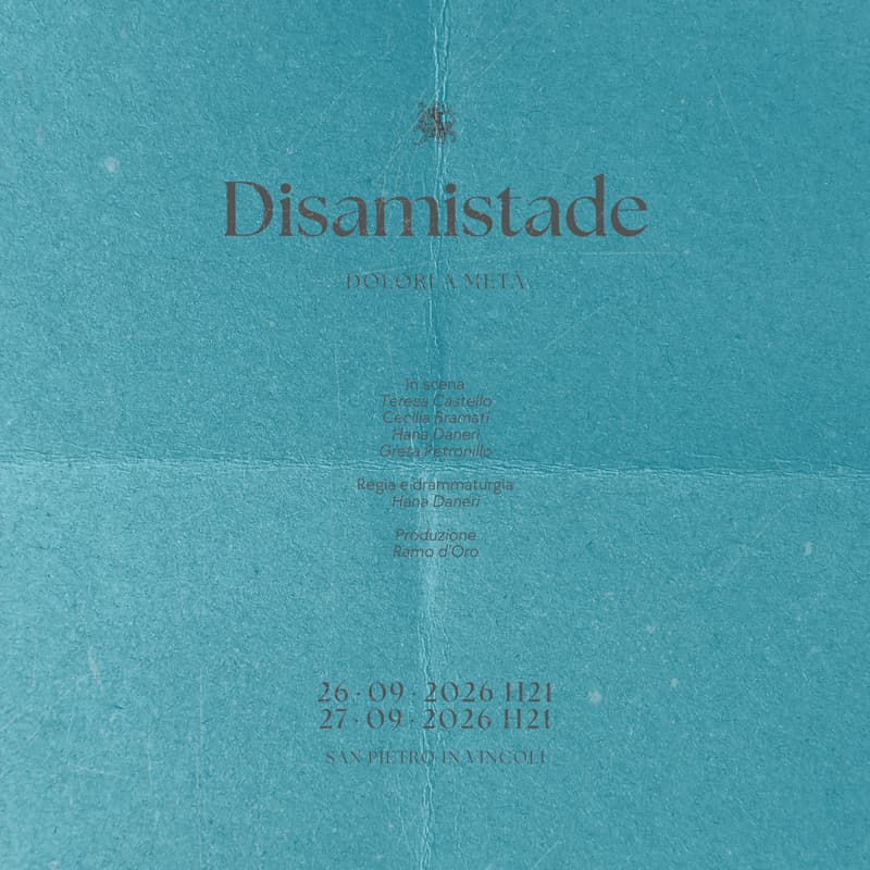 Cover Image for Disamistade @Lettura teatrale