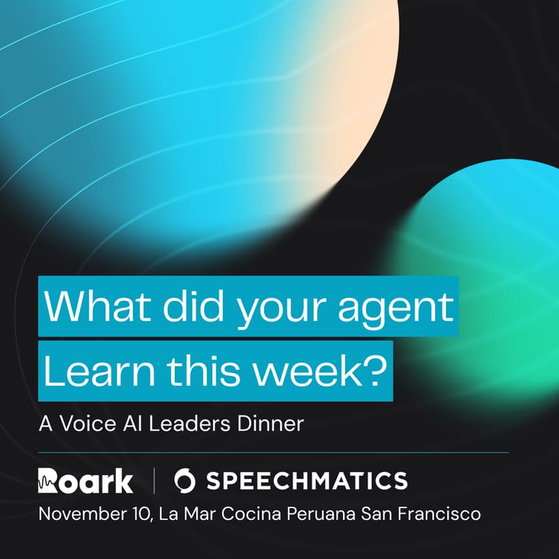 Cover Image for What Did Your Agent Learn This Week? - A Voice AI Leaders Dinner