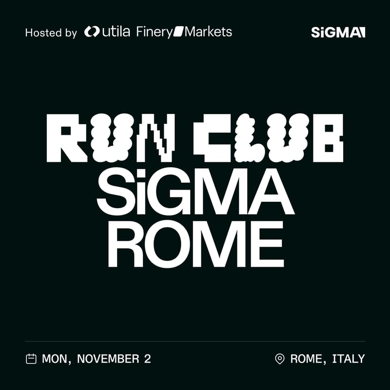 Cover Image for Run Club: SiGMA Rome | Hosted by Utila & Finery Markets