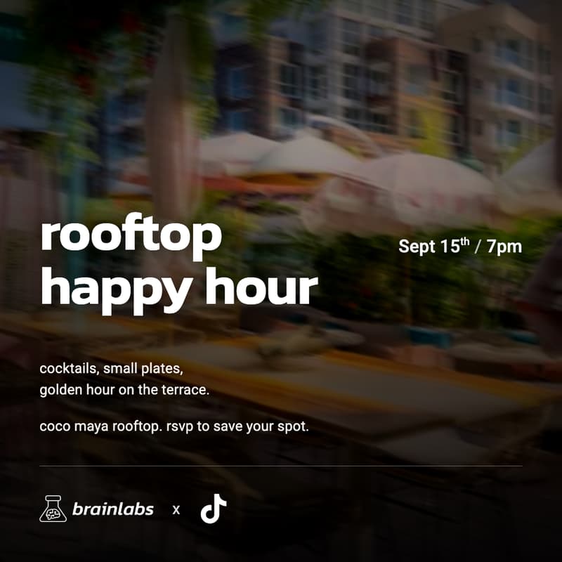 Cover Image for Brainlabs x TikTok Rooftop Happy Hour