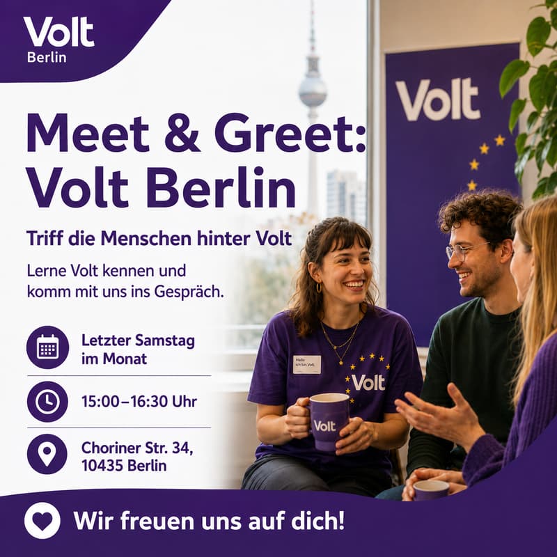 Cover Image for Meet & Greet: Volt Berlin