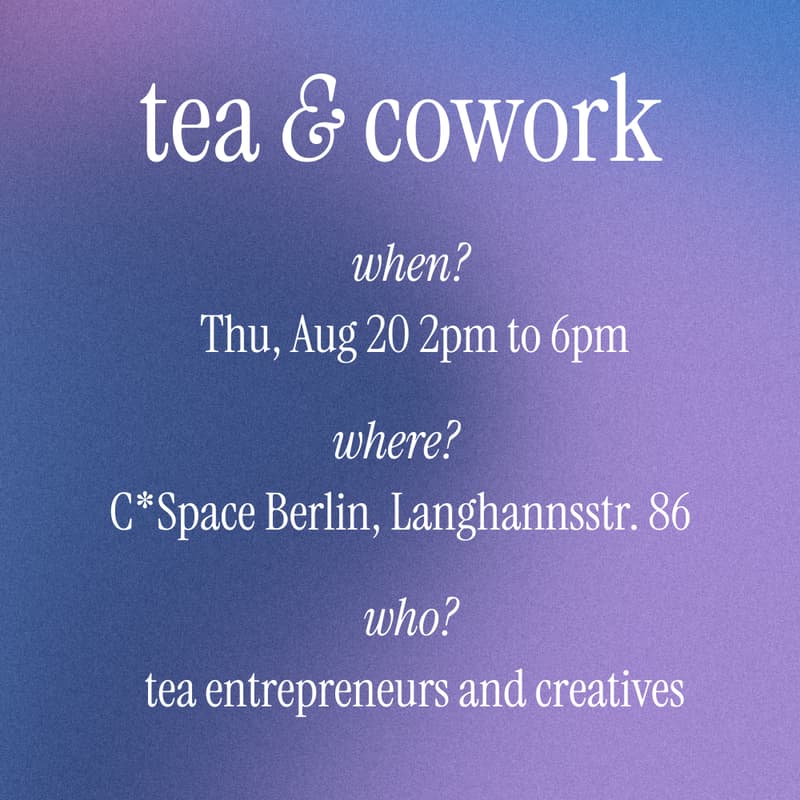 Cover Image for tea & co-work