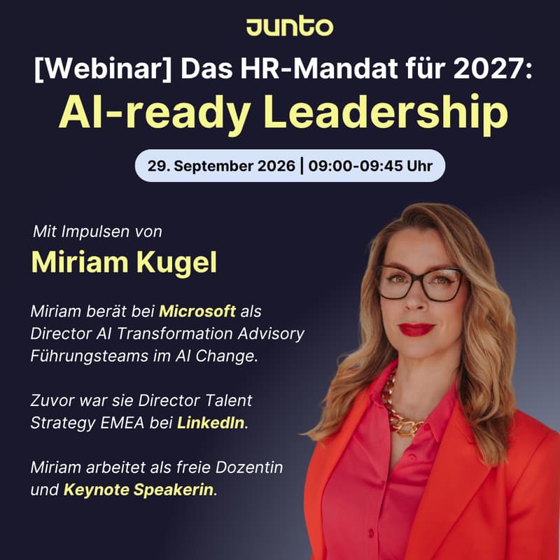 Cover Image for [Webinar] AI-ready Leadership: Das HR-Mandat für 2027