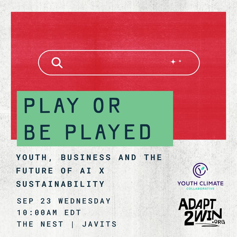 Cover Image for Play or Be Played: Youth, Business and the Future of AI x Sustainability