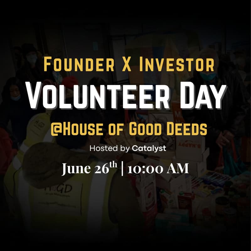 Cover Image for Founder x Investor Volunteer Day