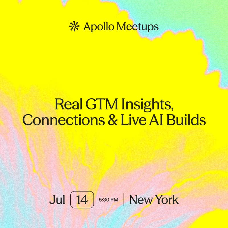 Cover Image for Apollo Meetup NYC: Real GTM Insights, Connections & Live AI Builds
