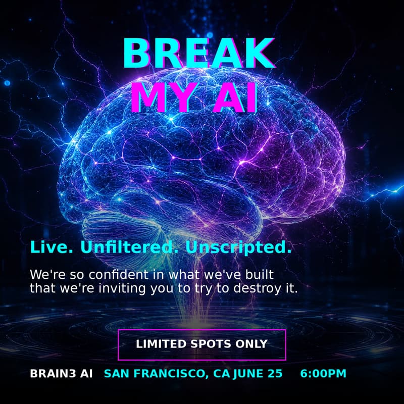 Cover Image for Break My AI - Brain3 SF Showcase