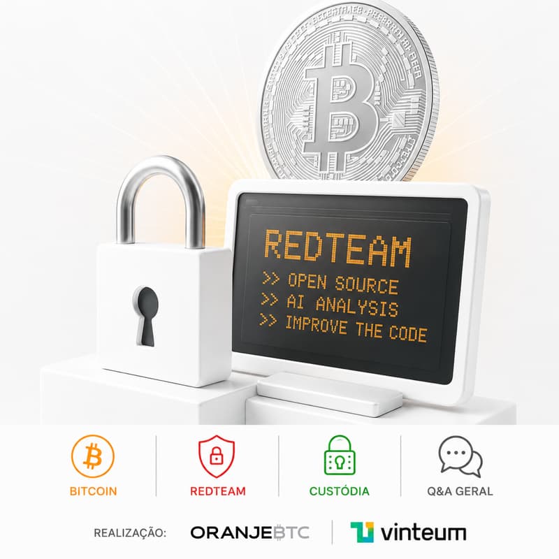 Cover Image for Meetup: Custódia, RedTeam, IA e Q&A sobre Bitcoin