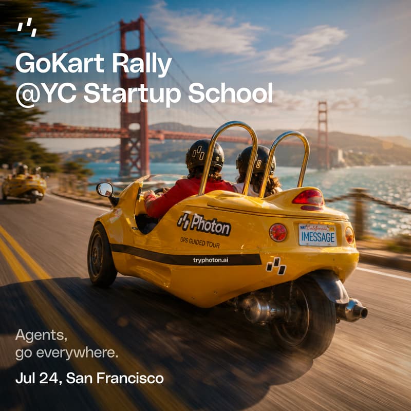 Cover Image for Photon GoKart Rally @ YC Startup School