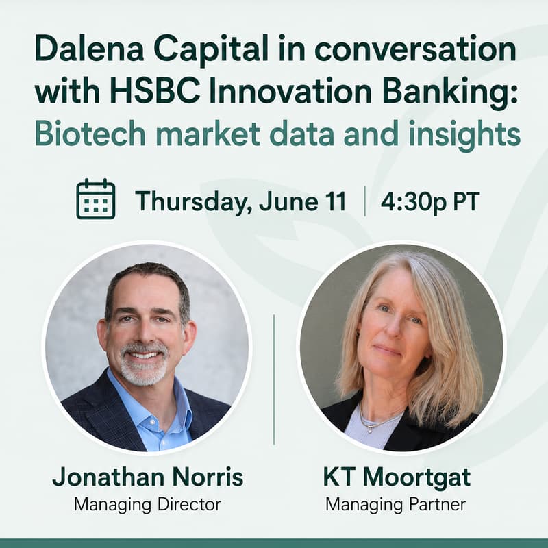 Cover Image for Dalena Capital with HSBC Innovation Banking: Virtual event - Biotech market data and insights