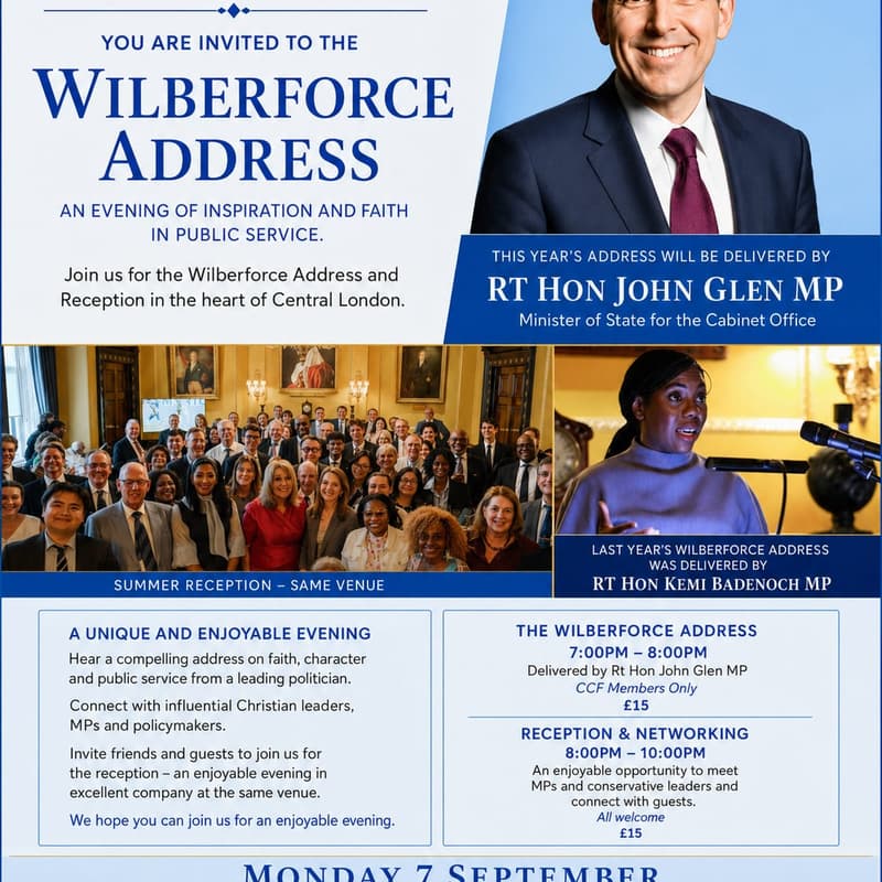 Cover Image for Post Wilberforce Address Networking Event