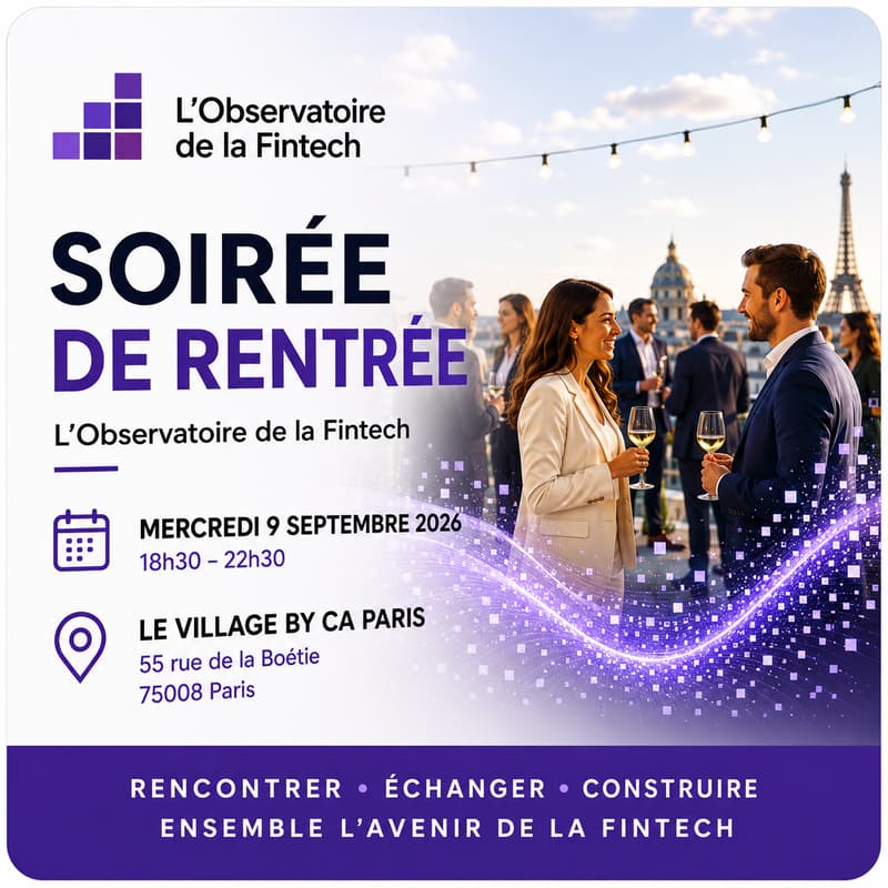 Cover Image for Soirée de rentrée de L'Observatoire de la Fintech
