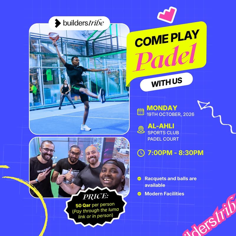 Cover Image for Come Play Padel With Us 🎾
