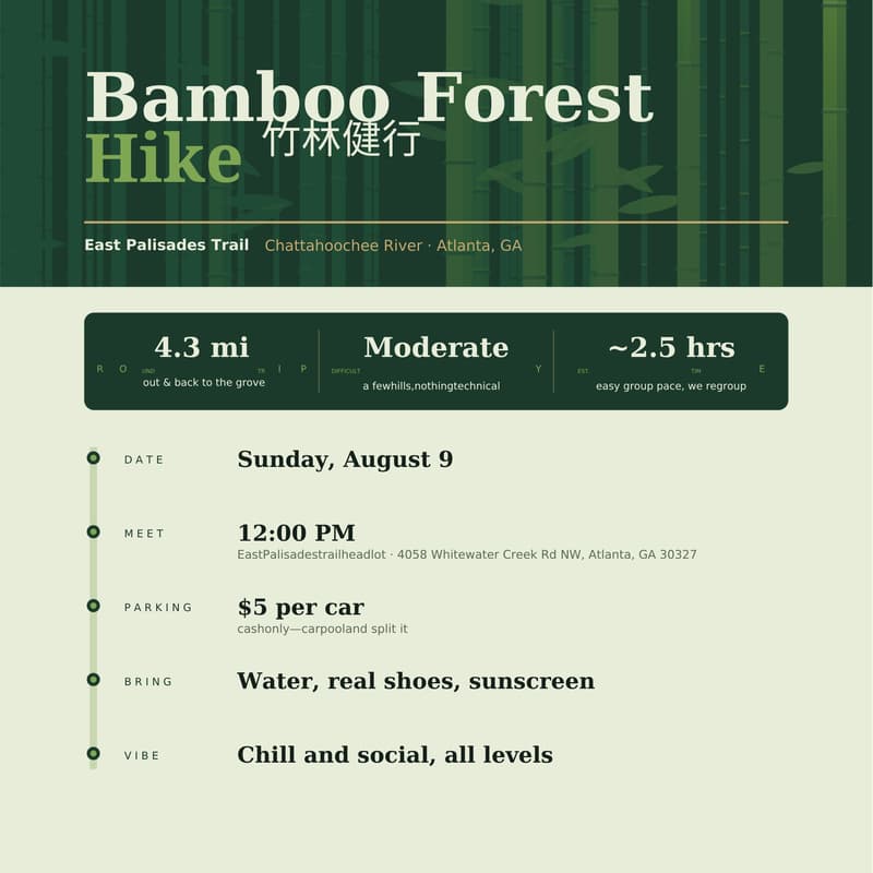 Cover Image for TAP: Bamboo Forest Hike