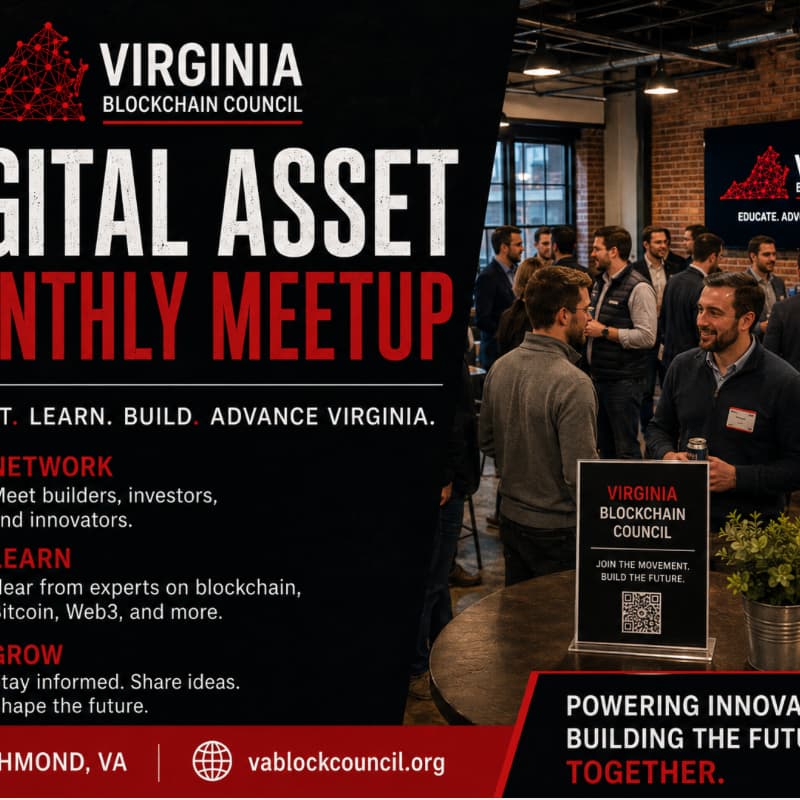 Cover Image for Virginia Blockchain and Digital Asset Meetup!
