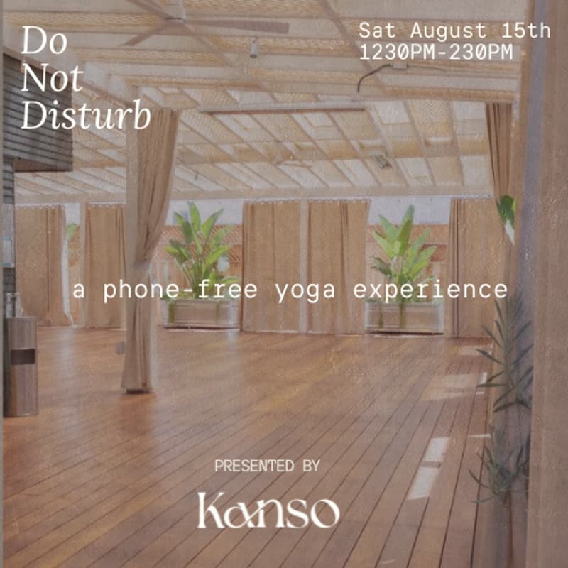 Cover Image for Do Not Disturb: A Phone-Free Yoga Experience (San Diego)