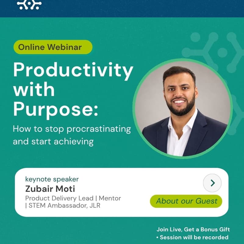 Cover Image for Productivity with Purpose: How to stop procrastinating and start achieving