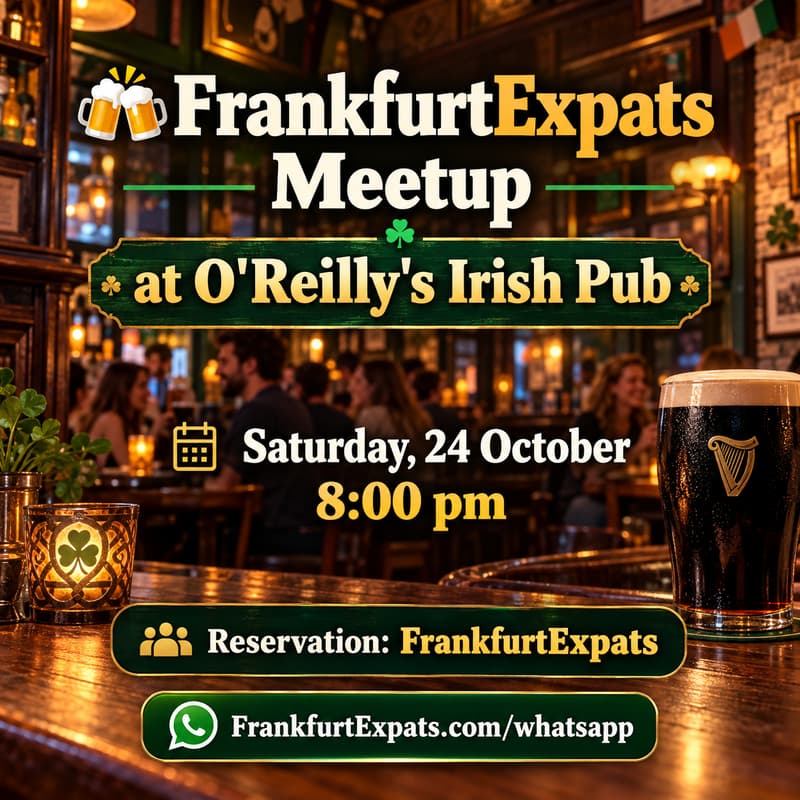 Cover Image for 🍻 FrankfurtExpats Meetup at O’Reilly’s Irish Pub