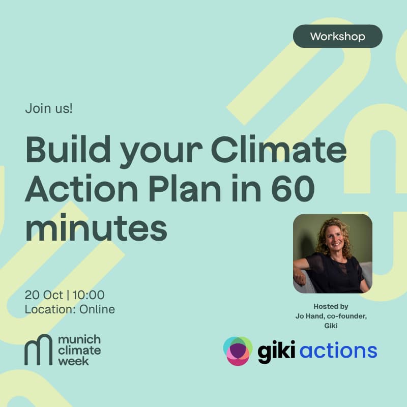 Cover Image for Build your climate action plan live in 60 minutes