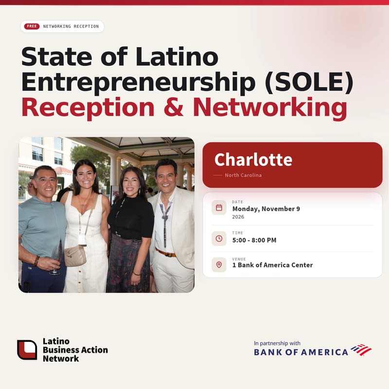 Cover Image for Charlotte, NC | State of Latino Entrepreneurship (SOLE) Networking Reception