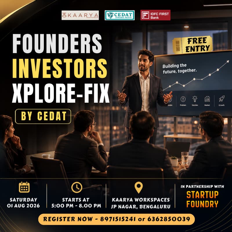 Cover Image for Founders & Investors Xplore by CEDAT
