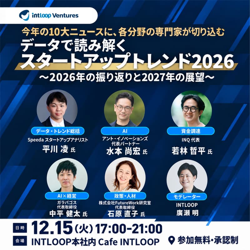Cover Image for データで読み解く スタートアップトレンド2026 〜2026年の振り返りと2027年の展望〜