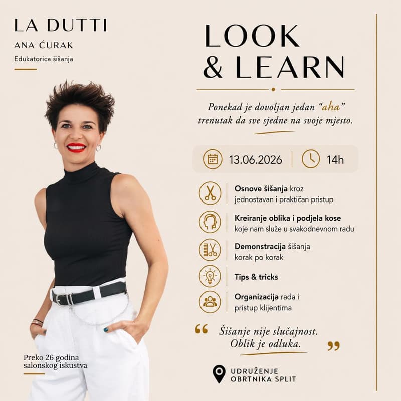 Cover Image for LOOK & LEARN ZA FRIZERE – LA DUTTI by ANA ĆURAK