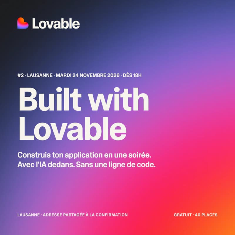Cover Image for Built with Lovable · Lausanne #2