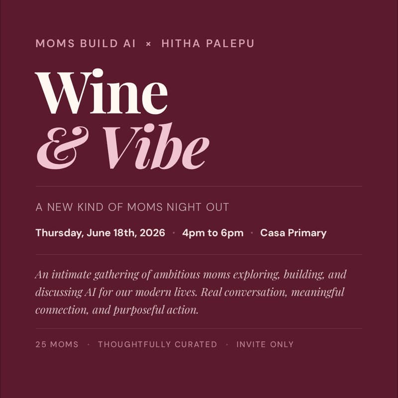 Cover Image for Wine & Vibe | Moms Night Out