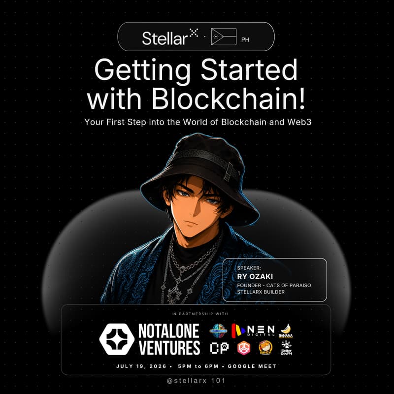 Cover Image for StellarX PH Online Workshop Series: Getting Started with Blockchain!