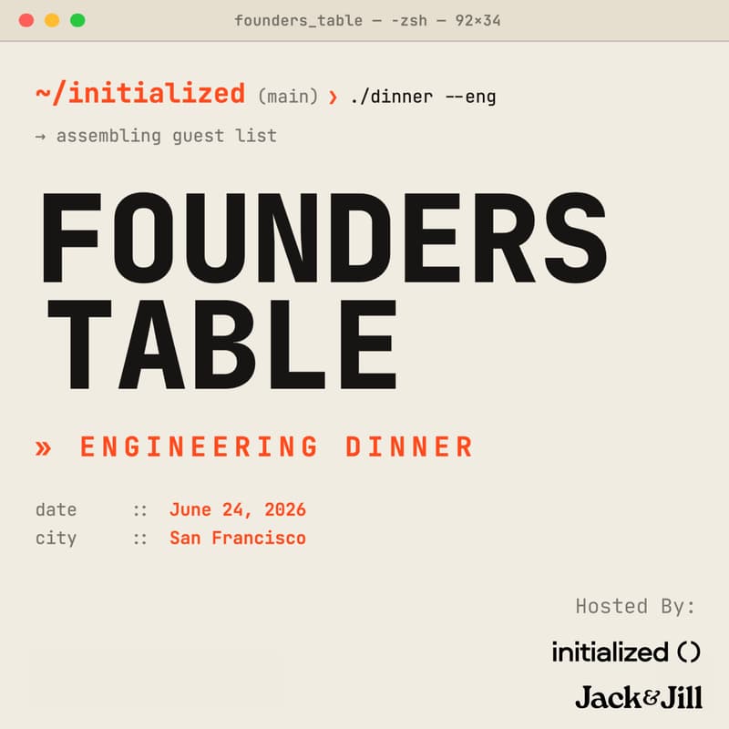 Cover Image for Founders Table: Engineering Dinner