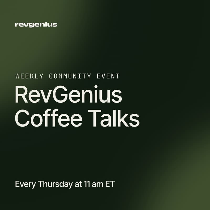 Cover Image for RevGenius Coffee Talks (Weekly)