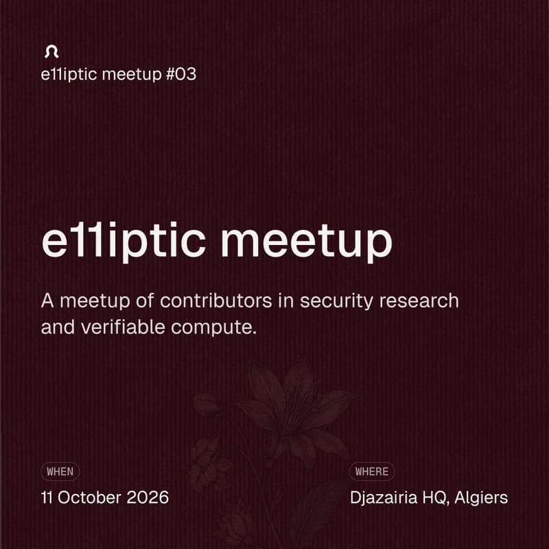 Cover Image for e11iptic meetup #03