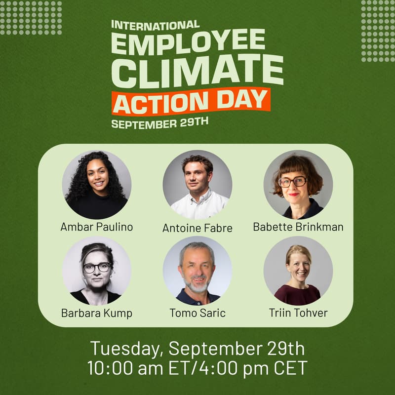 Cover Image for September 29th is International Employee Climate Action Day!