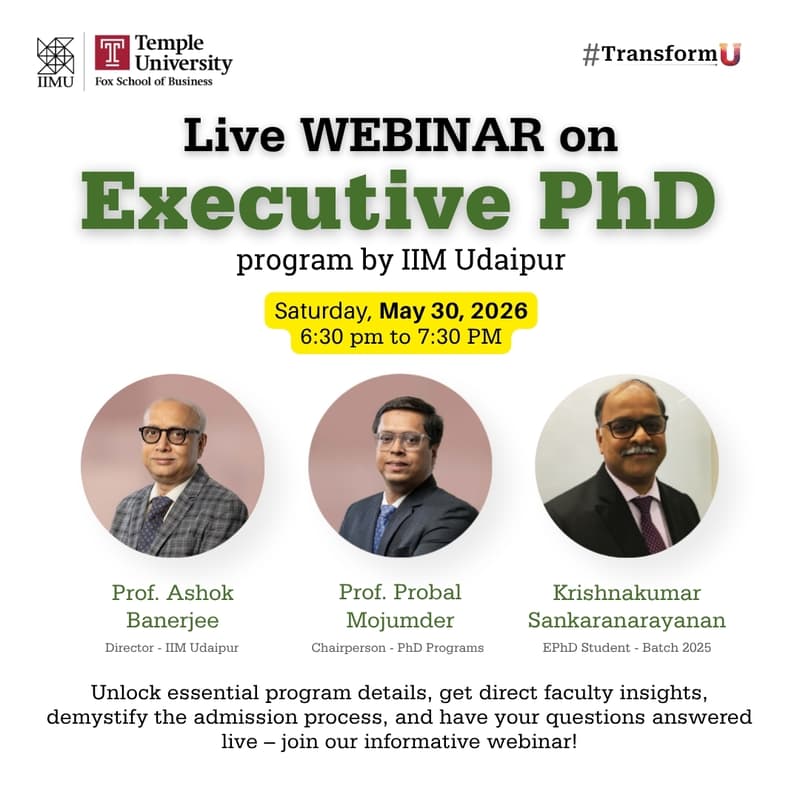 Cover Image for IIMU Executive PhD Program: A Comprehensive Overview and Key Information