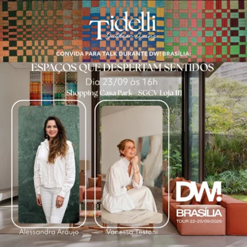 Cover Image for Talk: Espaços que Despertam Sentidos com Vanessa Testoni e Alessandra Araújo