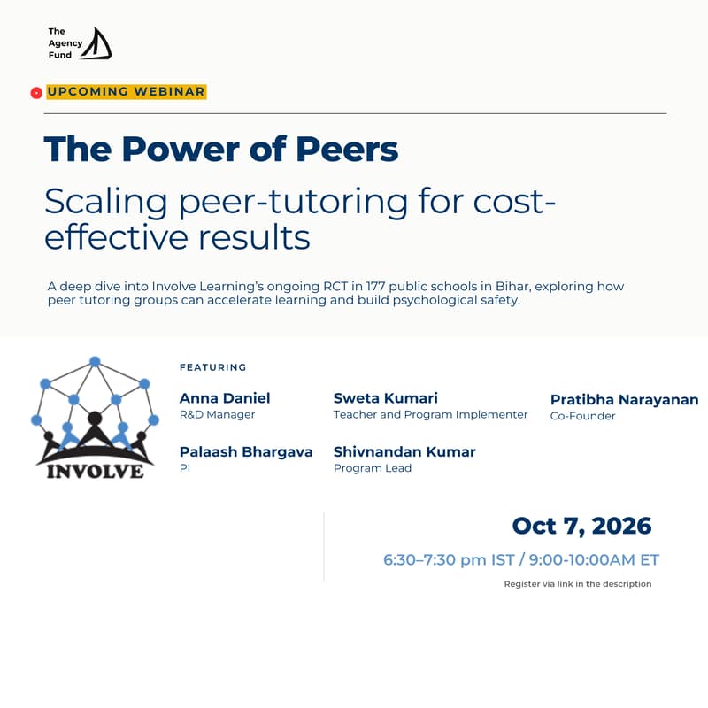Cover Image for The Power of Peers: Scaling peer-tutoring for cost-effective results