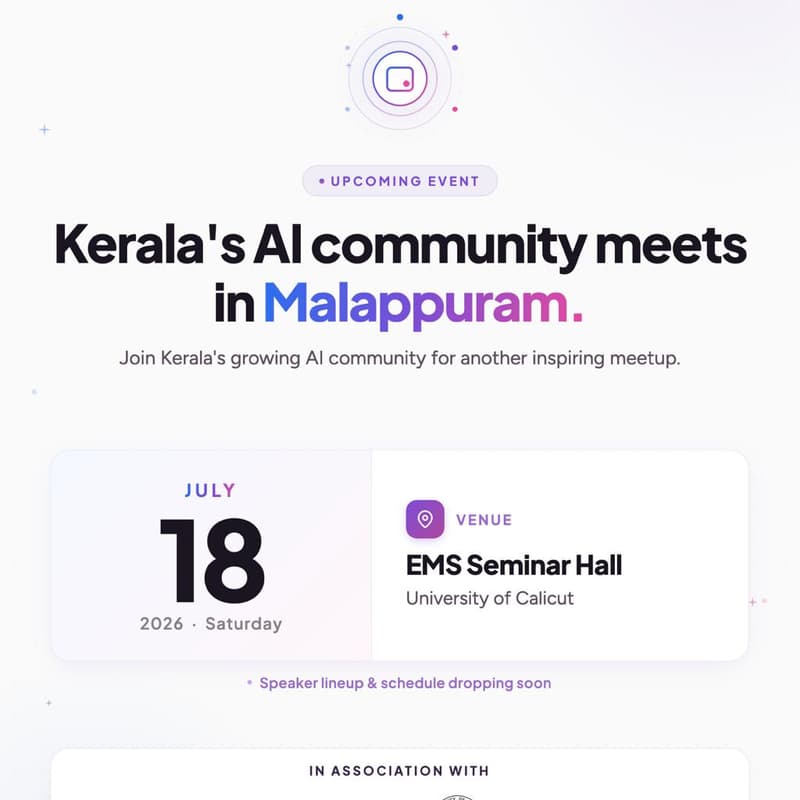 Cover Image for AI Connect Kerala — July Meetup