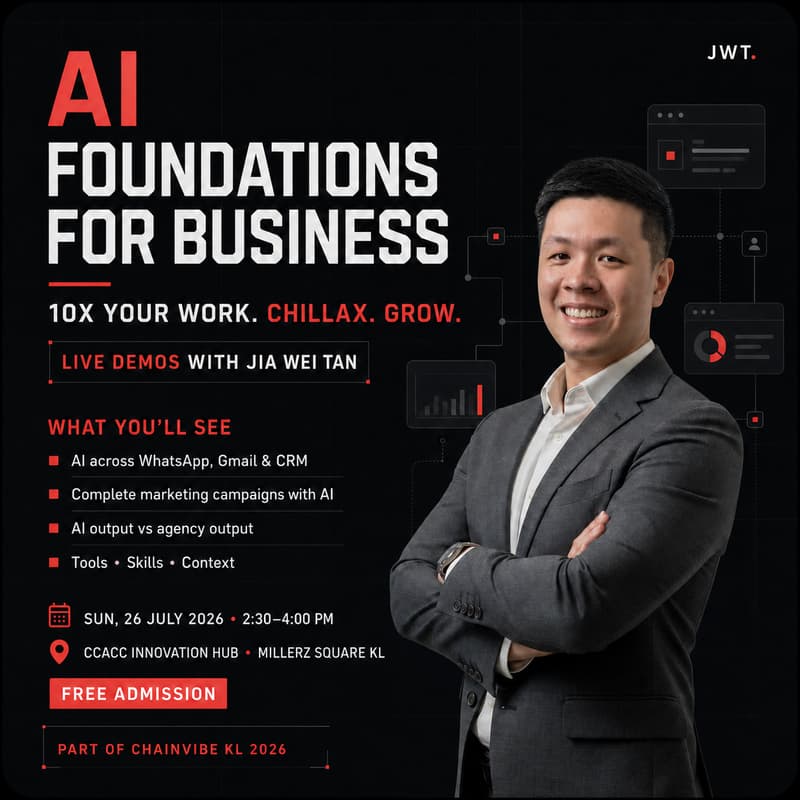 Cover Image for AI Foundations for Business: 10x Your Work, Chillax, Get Promoted & Grow Your Business