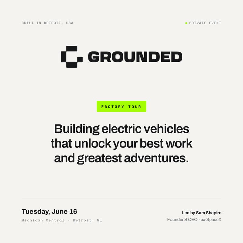 Cover Image for Grounded EV Factory Tour