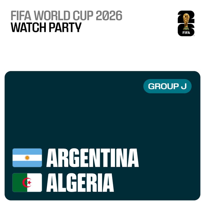 Cover Image for Argentina vs. Algeria: Founders Watch Party
