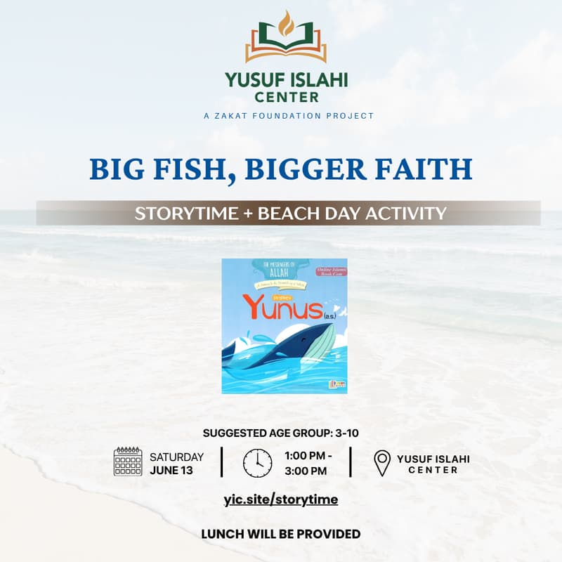 Cover Image for Big Fish, Bigger Faith: The Story of Prophet Yunus (AS) — Storytime & Craft