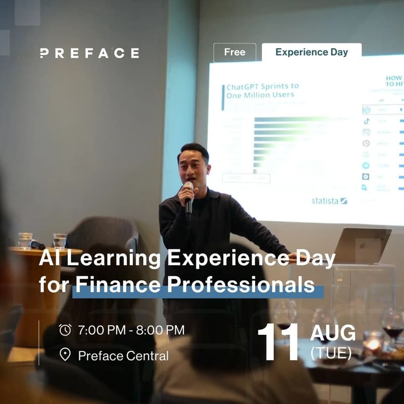 Cover Image for AI Learning Experience Day for Finance Professionals (English session)
