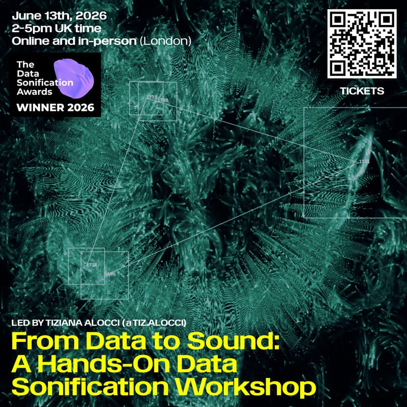 Cover Image for From Data to Sound: A Hands-On Data Sonification Workshop. Join online or in-person