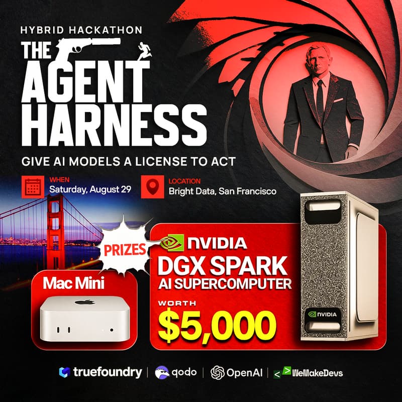 Cover Image for Agent Harness Hackathon | Win an NVIDIA DGX Spark AI Supercomputer