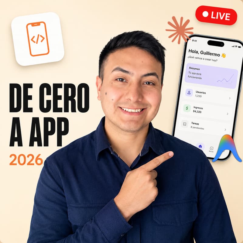 Cover Image for De Cero a App: Construí tu primer producto con IA en vivo