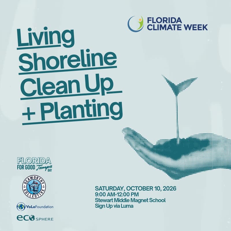 Cover Image for Living Shoreline Cleanup & Planting | Florida Climate Week